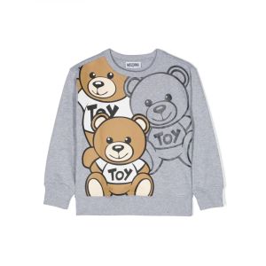 Moschino Baby Baby Grey Cotton Giant Teddy Bear Sweatshirt