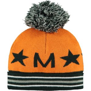 Mitch & Son Boys Orange & Khaki 'Moir'Knitted Hat