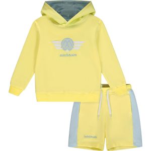 Mitch & Son A Time To Fly 'Jude' Yellow Hooded Sweatshirt And Short Set