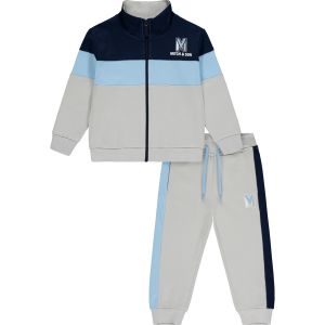 Mitch &amp; Son Boys Grey and Blue &#039;Pablo&#039;Tracksuit