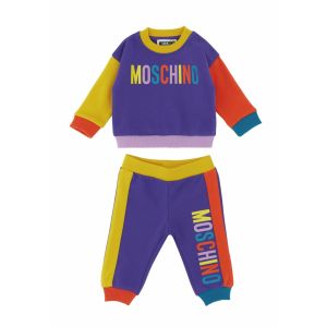 Moschino Baby Multi Coloured Cotton Logo Tracksuit