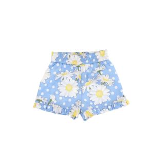 Monnalisa Girls Blue Daisies Shorts