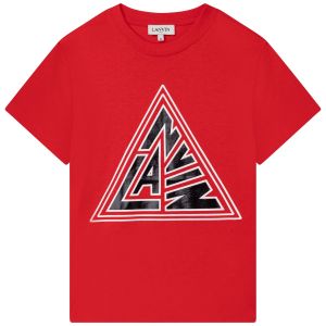 Lanvin Red T-Shirt With Triangle Logo