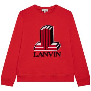Lanvin Red Sweatshirt  With Double L Logo