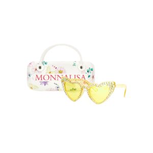 Monnalisa Girls Yellow Heart Sunglasses