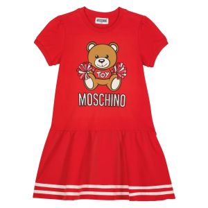 Moschino Kid-Teen Girls Red Cheerleader Teddy Dress