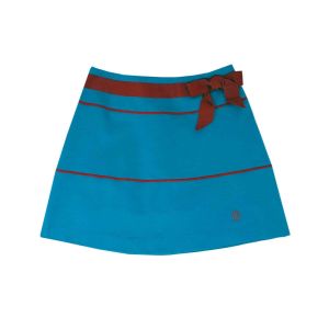 I Pinco Pallino Blue With Red Bow Skirt