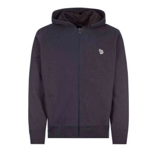 Paul Smith Boys Navy Blue Zip Up Jacket With Stripes down the Arms