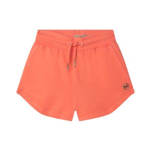 Michael Kors Girls Orange Shorts With Metal Logo Detail