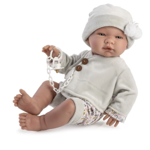 ASI Baby Boy 'Pablo' Grey Cozy Jacket & Hat 43cm Doll