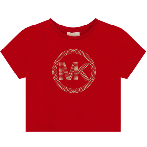 Michael Kors Girls Bright Red Short Sleeve T-shirt