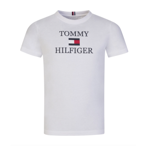 Tommy Hilfiger Boys Organic Cotton White T-shirt