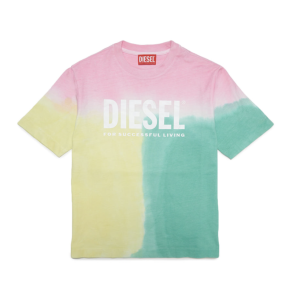 Diesel Diesel Boys Multi-Coloured Tie-Dye Effect T-Shirt