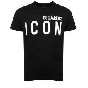 DSQUARED2 ICON Black Short Sleeve T-Shirt