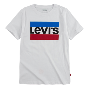 Levi&#039;s Boy&#039;s White Short Sleeved Sporty T-Shirt