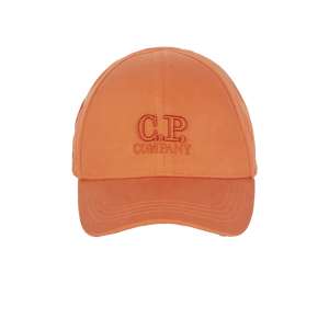 C.P. Company Boys Orange &#039;Gabardine Goggle&#039; Cap