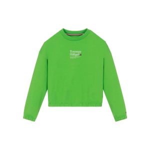 Tommy Hilfiger Girls Lime Green &#039;Timeless&#039; Long Sleeve Sweatshirt