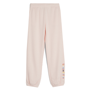 Tommy Hilfiger Girls Pale Pink Joggers With Colourful Logo