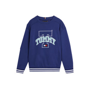 Tommy Hilfiger Boys Pilot Blue Stripe Trim Sweatshirt