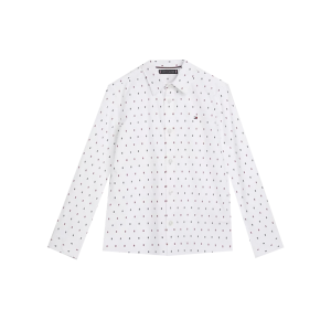 Tommy Hilfiger Boys White Oxford Stretch Cotton Shirt