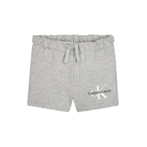 Calvin Klein Baby Grey Shorts With Monogram Logo