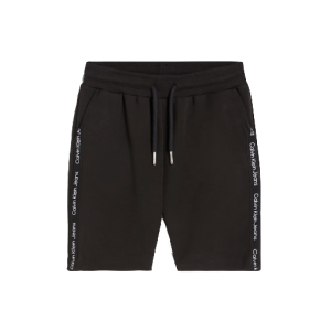 Calvin Klein Boys Black Logo Tape Jogger Shorts