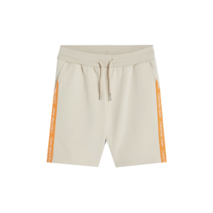 Calvin Klein Boys Beige Logo Tape Jogger Shorts