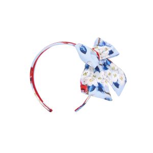 Monnalisa Girls Blue Floral & Cherry Hairband