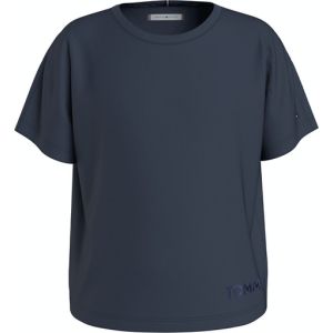 Tommy Hilfiger Girls Navy Blue Metallic Foil T-shirt