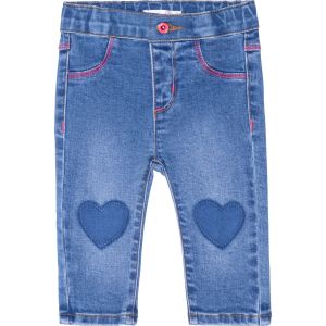 BillieBlush  Jeans With Heart Shape At The Knees