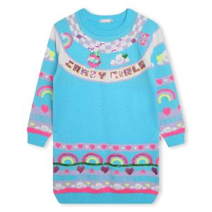 Billieblush Girls Blue &#039;Crazy Girls&#039; Sweatshirt Dress