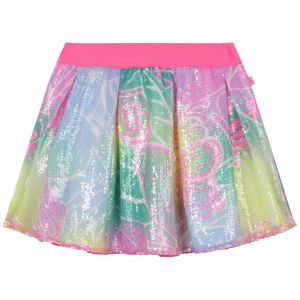 Billieblush Girls Pink Sequinned Butterfly Skirt