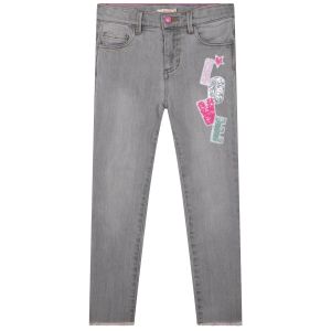 Billieblush Girls Grey 'Love' Jeans