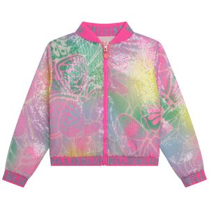 Billieblush Girls Pink Sequinned Butterfly Jacket