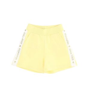 Monnalisa Girls Yellow Diamanté Logo Shorts