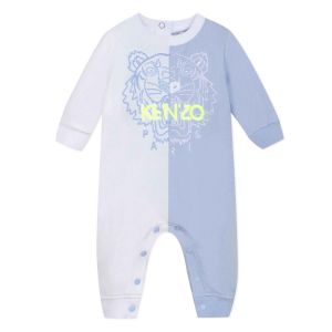 Kenzo Kids Blue & White Tiger Babygrow
