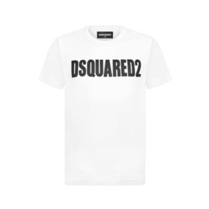 DSQUARED2 White Large Printed Logo T-shirt