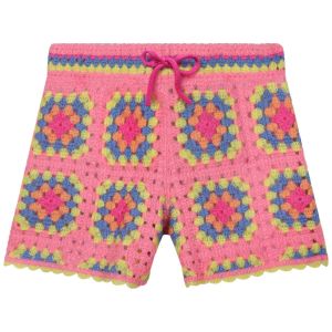 MARC JACOBS Girls Pink Crochet Knit Shorts