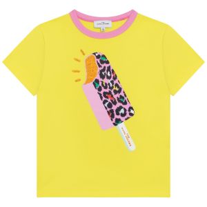 THE MARC JACOBS Girls Yellow Cotton Ice Lolly T-Shirt