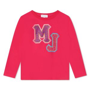 MARC JACOBS Fuchsia Long Sleeved Cotton Top