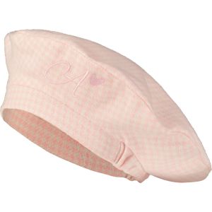 A'Dee 'Angelina' Pale Pink Houndstooth Beret
