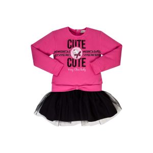 Everything Must Change Disney &#039;Marie&#039; Pink And Black Tulle Dress