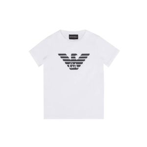 Emporio Armani Boys White T-shirt With Large Printed Logo