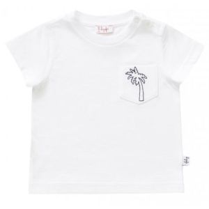 IL Gufo Boy's White Palm Tree T-Shirt