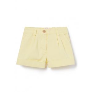 Il Gufo Girls Yellow Cotton Shorts