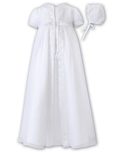 Sarah Louise White Ceremonial Christening Robe With Coat And Bonnet