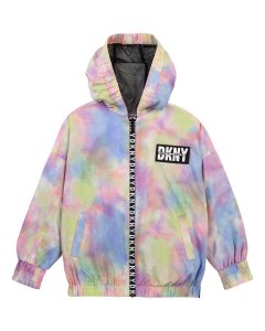 DKNY Multi Coloured Hooded Lightweight Jacket