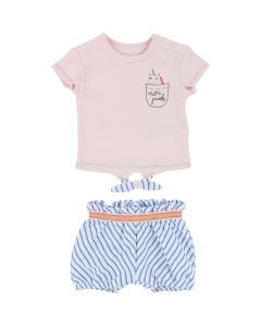 Little Marc Jacobs Girl's T-Shirt and Short Set