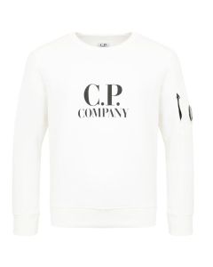 C.P. Company Boys Gauze White Lens New Season Sweatshirt