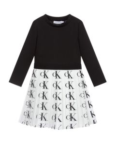 Calvin Klein Jeans Black & White Logo Dress